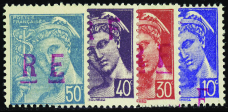 Niort 4 valeurs Mercure neuf * TB