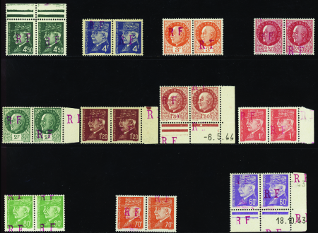 Niort type I et II se tenant 11 valeurs neuf ** TB