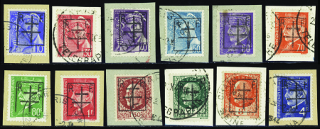 Paris 49(rue petits champs) 12 valeurs n°8à15-17-1