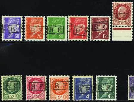 Poitiers 11 valeurs type II neuf ** TB