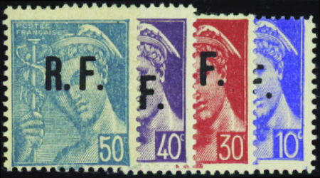 Poitiers type IV  4 valeurs Mercure neuf ** TB