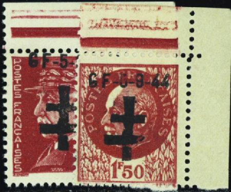 Pontarlier 2 valeurs neuf ** TB