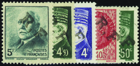 Rochecorbon 10 valeurs (n°27-29 à 33-35-38-39-40) 