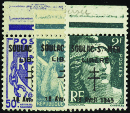 Soulac sur mer 3 valeurs (n°1-2-4) neuf ** TB