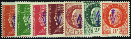 Sylvanes les Bains 7 valeurs (n°15-17-19 à 21-23-2