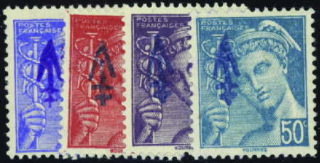 Sylvanes les Bains n°1/4  4 valeurs Mercure neuf *