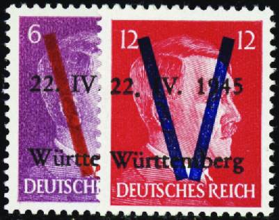 Wurtemberg n°3 et n°5  6pf et 12pf neuf ** TB
