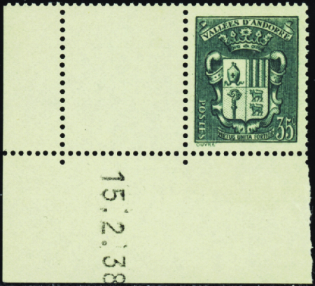 N°56 35c vert-bleu cdf daté neuf ** TB