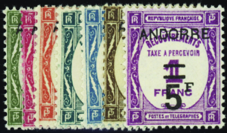 N°9/15  7 valeurs neuf * TB