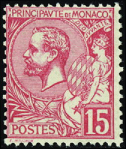 N°15 15c rose neuf ** TB