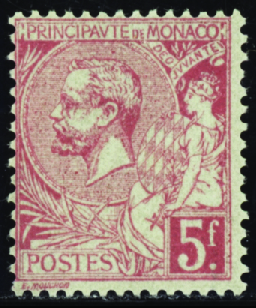 N°21 5f rose vif sur verdâtre neuf ** TB