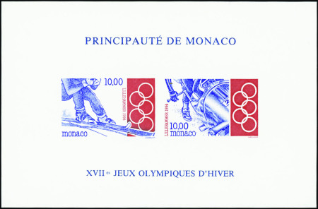 BLOCS-FEUILLETS N°63a jeux olympiques de Lillehamm