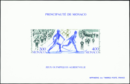 N°15a Jeux olympiques d'Albertville non dentelé ne