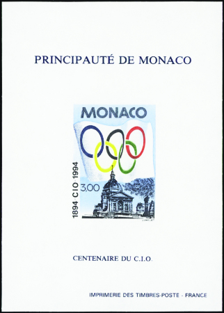 N°24a CIO bloc non dentelé neuf ** TB