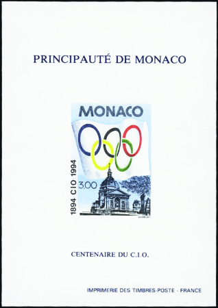 N°24a Centenaire du Comité International Olympique