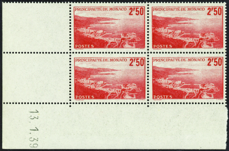 N°169/183 vues de la principauté 20 valeurs en blo