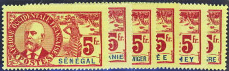 1906 Palmiers-Faidherbe-Ballay 96 valeurs neuf * T