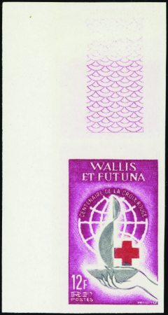 1963 Croix-rouge 6 valeurs TOM non dentelées cdf n