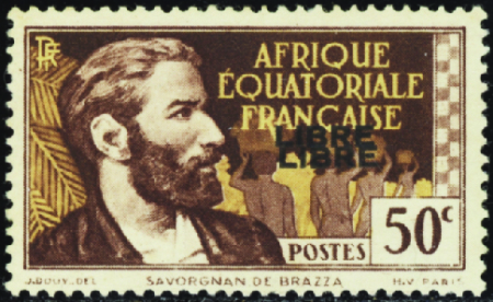 N°107a Double surcharge (rousseurs) neuf ** TB