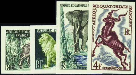 N°238/241 Faune 4 valeurs non dentelées neuf ** TB