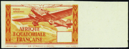 POSTE AERIENNE N°40c Non dentelé valeur omise neuf