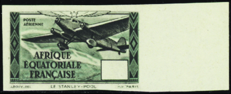 POSTE AERIENNE N°41e Non dentelé valeur omise neuf