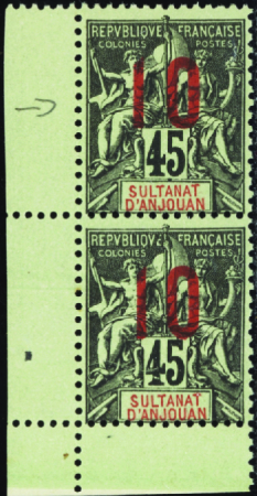 N°27Aa chiffres espacés tenant à normal neuf ** TB