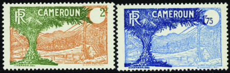 N°129/146 1f75 et 2f  2 timbres valeur déplacée ne