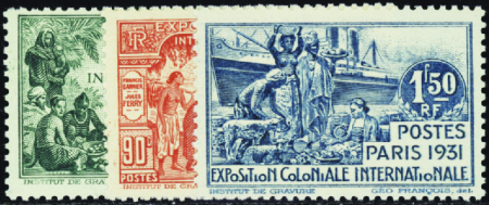 N°149a/151a/152a  3 valeurs sans Cameroun neuf ** 