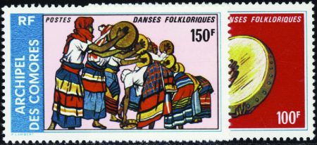 N°104A/104B danses folkloriques 2 valeurs neuf ** 