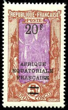 N°105a sans point après F neuf * TB