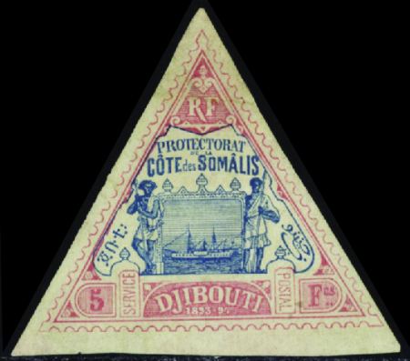 N°19 5f rose et bleu neuf * TB