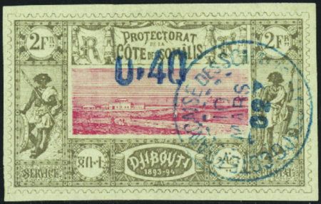 N°25 0,40 sur 2F obl TB