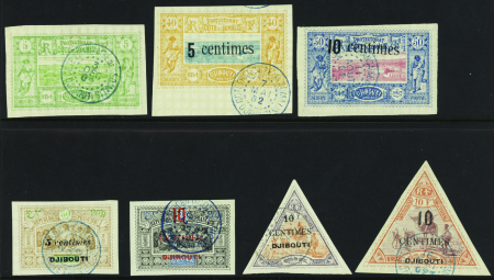 N°27/31 + 32/33  7 valeurs obl TB