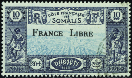 N°231 10f France Libre obl TB