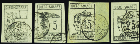 N°6/7/8/9  4 valeurs obl TB