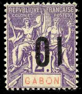 N°77a surcharge renversée neuf * TB