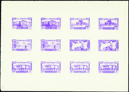 N°189/192 + PA 97/100 + taxes 37/40 feuillet gommé