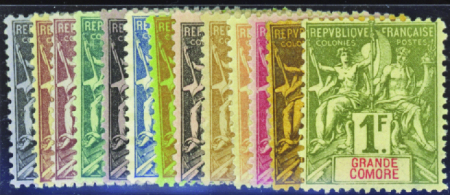 N°1/13  13 valeurs neuf * TB