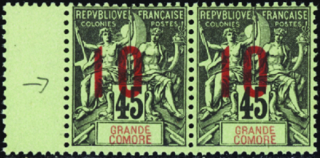 N°27Aa chiffres espacés tenant à normal neuf ** TB