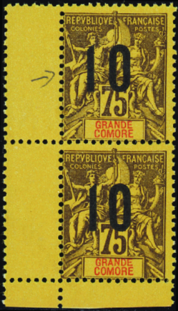 N°29Aa chiffres espacés tenant à normal neuf ** TB