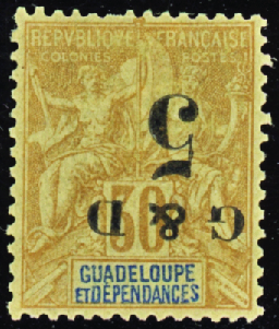 N°45Ab surcharge renversée neuf * TB