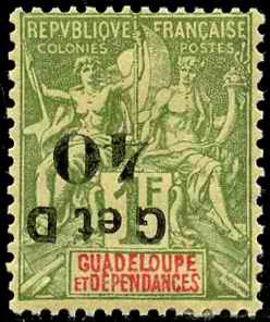 N°48B  surcharge renversée neuf * TB