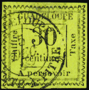 N°10 30c jaune obl TB