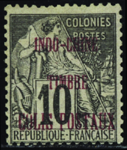 N°1a Surcharge carmin neufs * TB