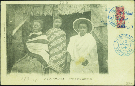 N°78B moitié de 10c sur carte obl TB