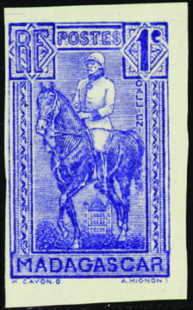 N°183 1c bleu non dentelé neufs * TB