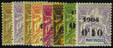 N°52/59  8 valeurs neufs * TB