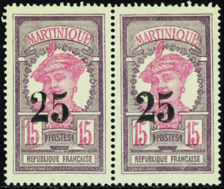 N°85d chiffres espacés tenant à normal neufs ** TB