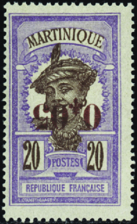 N°106a surcharge renversée neufs ** TB